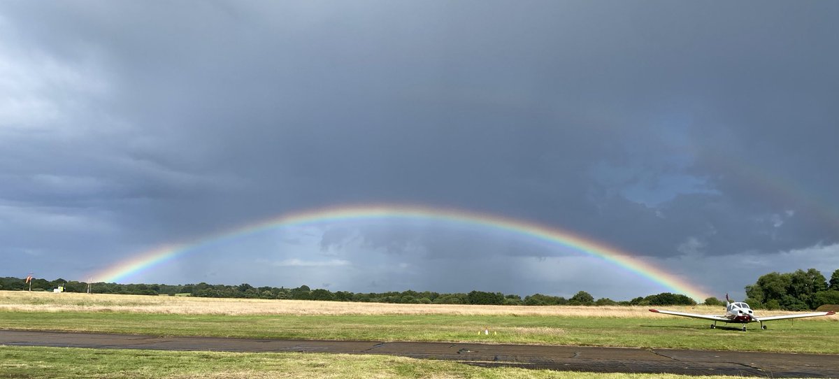 Unusual rainbow at Fairoaks today