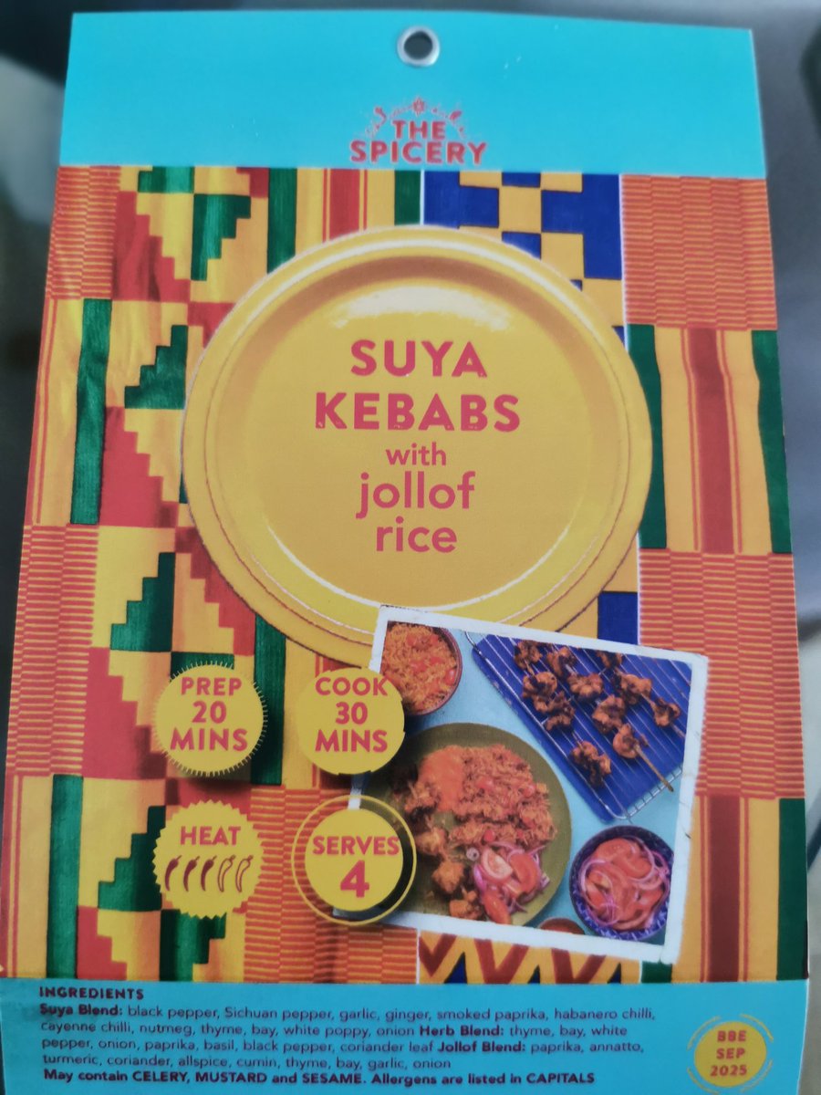 Suya kebabs with jollof rice from <a href="/the_spicery/">the spicery</a> watching Wimbledon #Spicerysports
