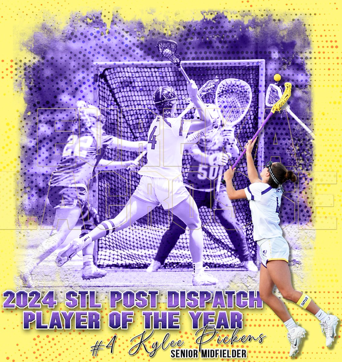 EHSwlax's tweet photo. A huge congratulations to senior midfielder Kylee Pickens for being selected as the 2024 STL Post Dispatch Girls Lacrosse Player of the Year! Kylee is the 2nd player in program history to receive this title, the last being in 2011! Check out some of her season highlights! https://t.co/J7SOqCuj3J