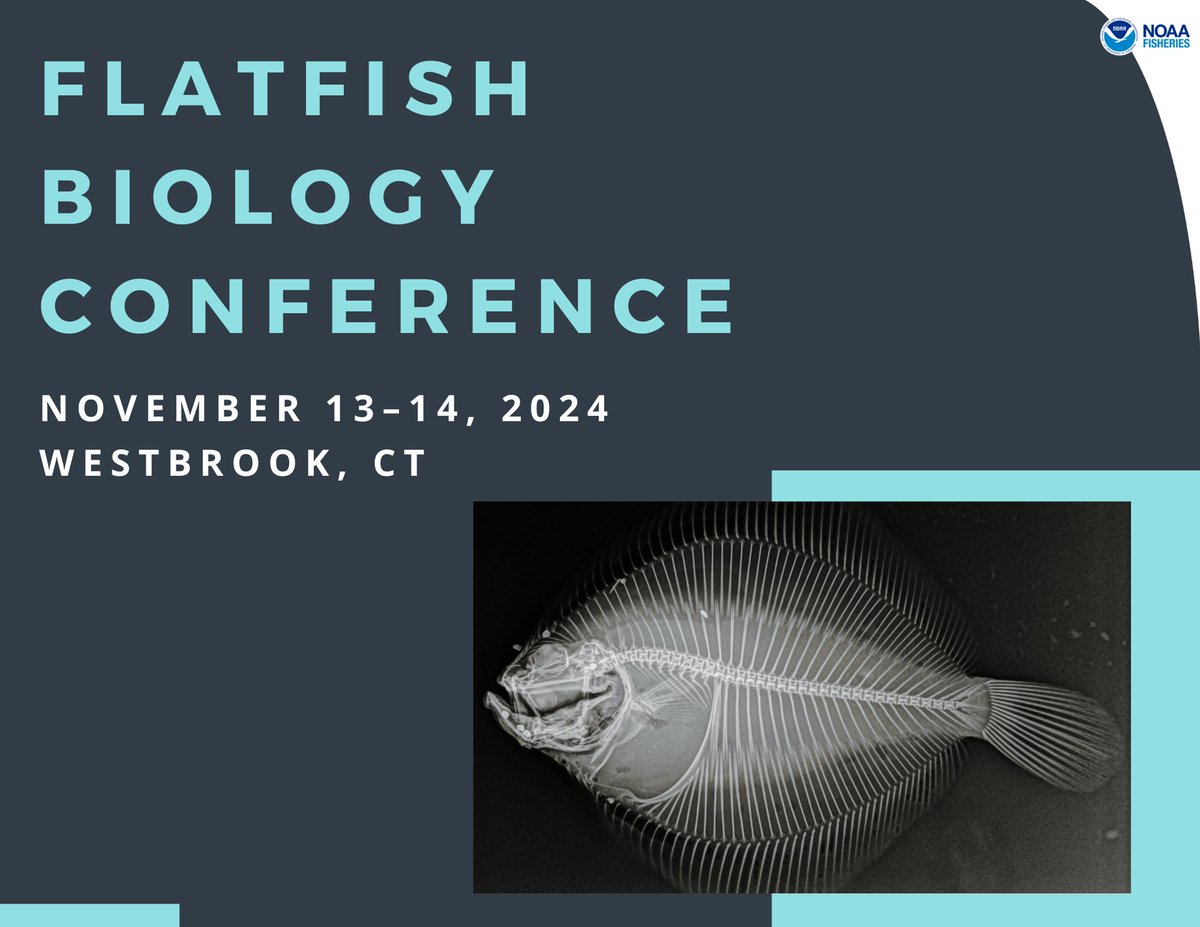 Hurry—presentation and poster titles are due July 12 for the Flatfish Biology Conference. Conference brings scientists, students, others together to share research findings, knowledge, more: bit.ly/3VJ4oXu.