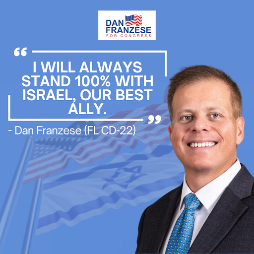 danforfl's tweet photo. I stand firmly with Israel, our steadfast ally in the Middle East. Together, we will continue to uphold democracy, security, and shared values. Proud to support Israel today and always. #VoteForDan #AmericaFirst #KeepOurCountrySafe https://t.co/Ocam0s96RZ