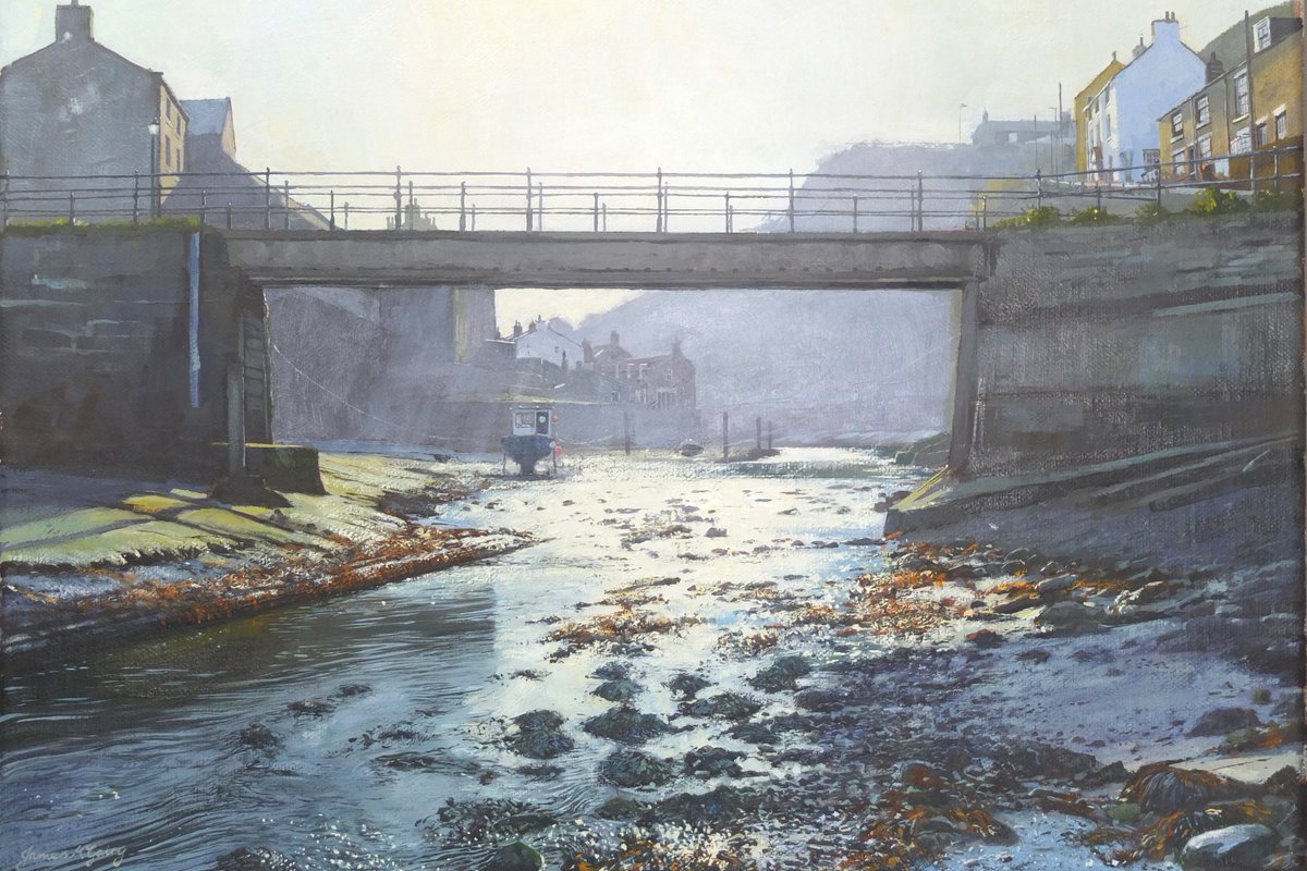 james mcgairy (@jamesmcgairyart) on Twitter photo Recently completed painting, oil on linen. 'Silver Light, Staithes.' Being delivered to new home tomorrow. #painting #oilpainting #oiloncanvas #landscapepainting #originalartwork #Staithes #NorthYorkMoors <a href="/NorthYorkMoors/">North York Moors NP</a> #Yorkshire #ClevelandWay Recently completed painting, oil on linen. 'Silver Light, Staithes.' Being delivered to new home tomorrow. #painting #oilpainting #oiloncanvas #landscapepainting #originalartwork #Staithes #NorthYorkMoors <a href="/NorthYorkMoors/">North York Moors NP</a> #Yorkshire #ClevelandWay