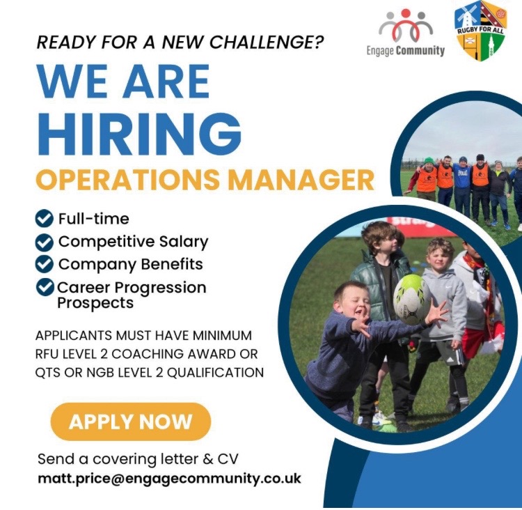 rugbyvacancies's tweet photo. Fylde Rugby Community Foundation, Operations Manager, full-time, £30,000-35,000.

https://t.co/07Ls1AKV4M https://t.co/NaJ6X8UcId