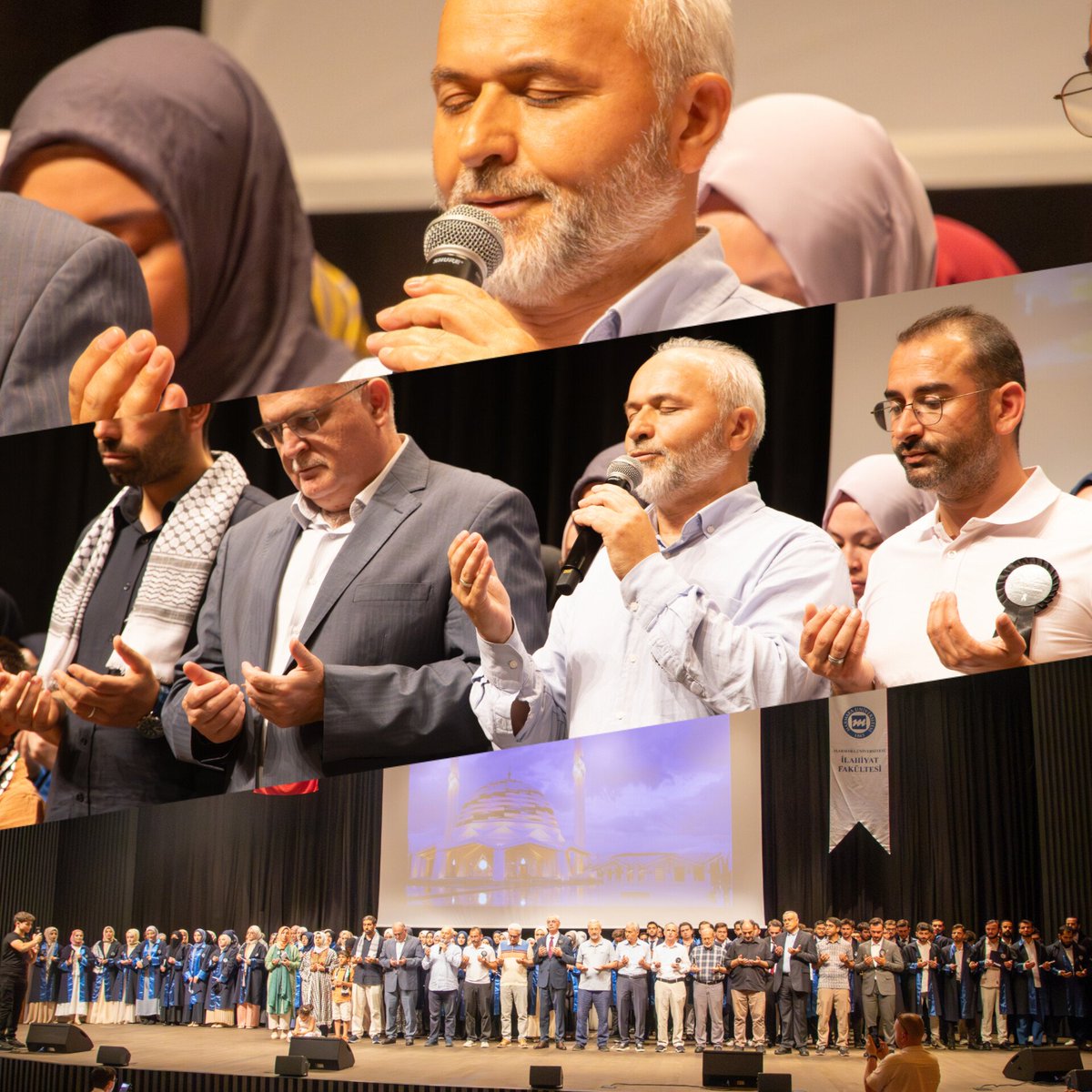 61Muif's tweet photo. Marmara Üniversitesi İlahiyat Fakültesi 61. dönem öğrencileri olarak mezuniyet programımızı Rektörümüz Sayın Mustafa KURT Beyefendi, Dekanımız Sayın İsmail Safa ÜSTÜN Beyefendi, İstanbul Müftümüz Sayın Safi ARPAGUŞ Beyefendi ve değerli hocalarımızın da katılımlarıyla icra ettik. https://t.co/IDjYLzBhv9