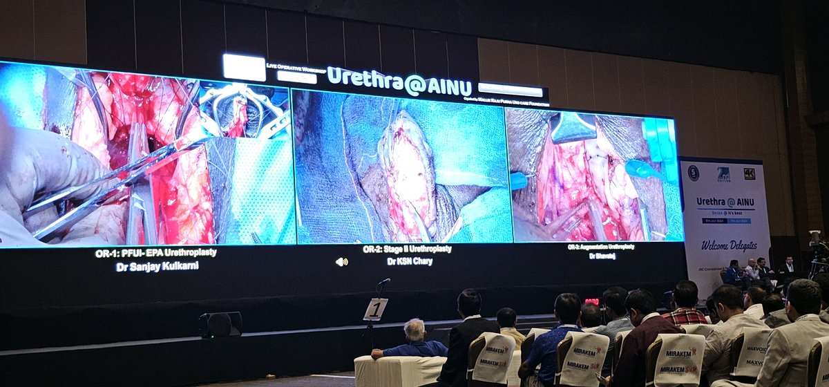 Urethra@ainu 2.0, acdemic feast of highest standards by Team AINU led by <a href="/mallikuro7/">mallikarjuna c</a> sir &amp; bhavtej sir.packed audience of more than 800 urologists, 4k transmission, excellent operating faculty, wide variety of urethral surgeries..AINU, leading from the front yet again👍
