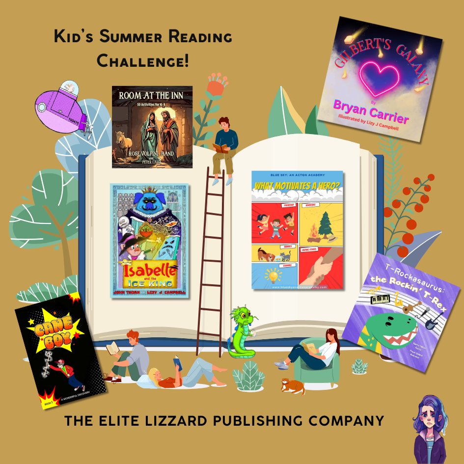 Morning all! #ShamelessSelfpromo for the #WritingCommunity. Drop #Links to your #Books, and repost #Blogs #Art #Poetry #YouTube #Podcasts #kidsbooks  Let’s support each other #readingcommunity #author #writer #writerscommunity 

Book Publisher : theelitelizzard.ca