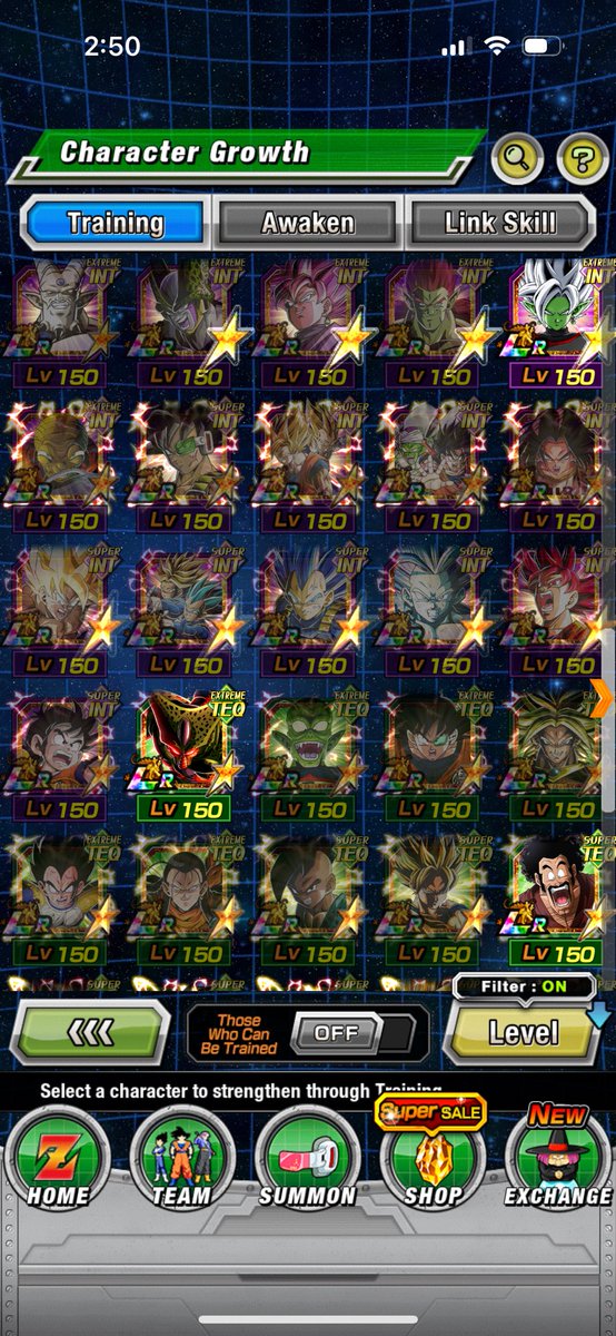 CAPmikey's tweet photo. Started playing this since before my kids were born 9 years ago. Stopped playing for 1 year half way through. Started playing again and played every day since  #Dokkan9thAnniv 
#DOKKANBATTLE 

99 LR units 
99 🌈 units 
$5 spent on stones 😂 https://t.co/vNixMaN9Wf