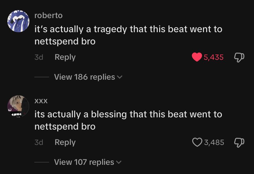lupelim's tweet photo. two types of nettspend listeners https://t.co/dvyqevVawM