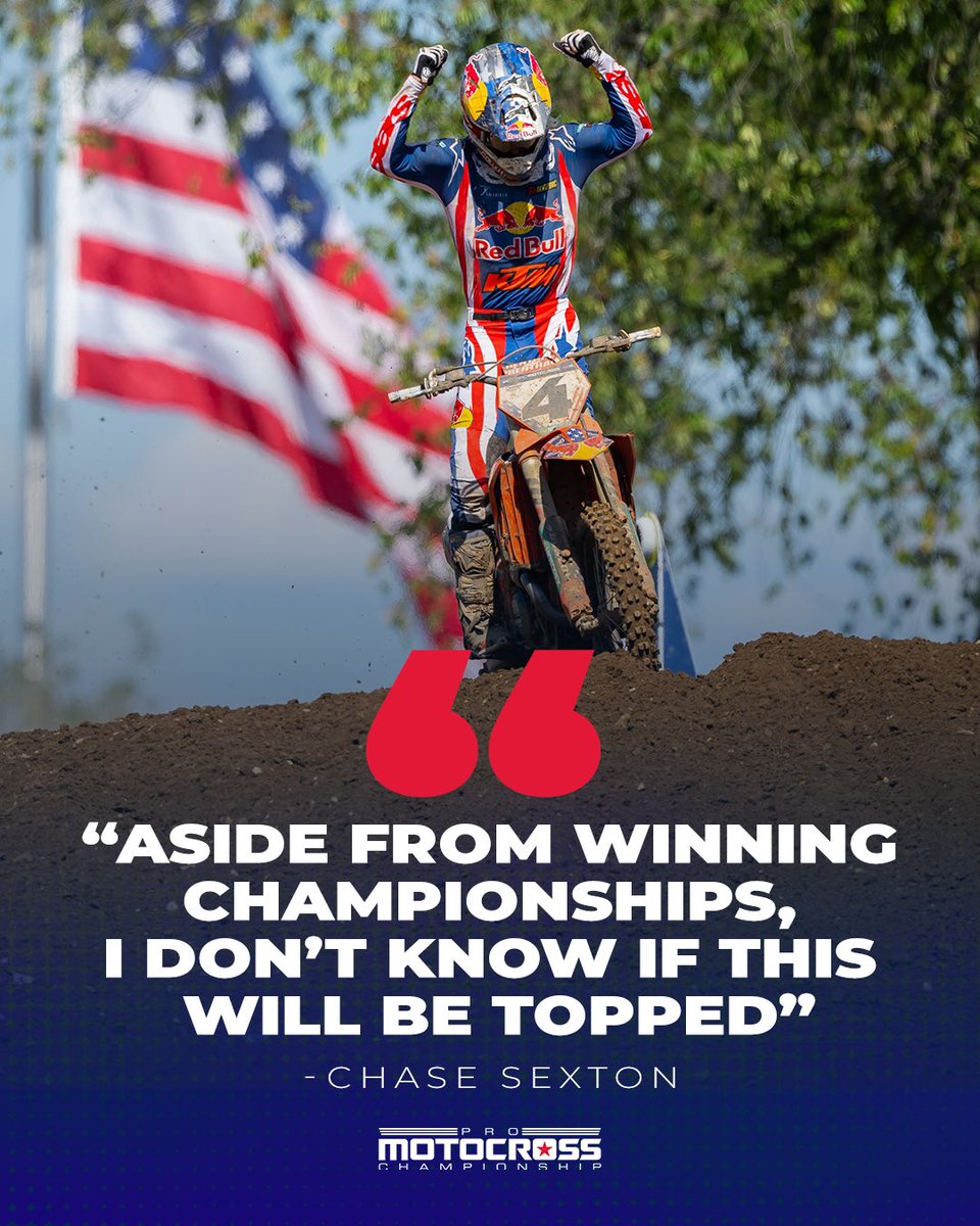 ProMotocross's tweet photo. A win that tops most ๐
#ProMotocross #SMX #RedBudMX https://t.co/4dOPfirbof