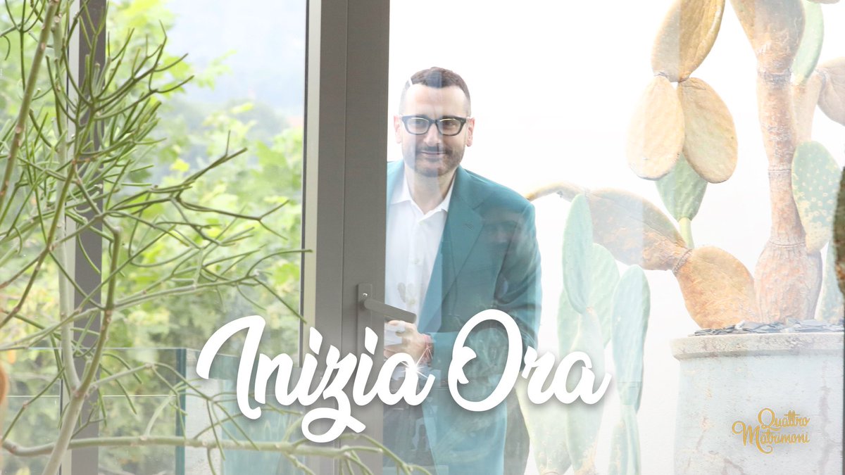 Ci siamo! #QuattroMatrimoni inizia ora!
<a href="/SkyItalia/">Sky</a> <a href="/NOWTV_It/">NOW</a> 
<a href="/CdGherardesca/">Costa d Gherardesca</a>