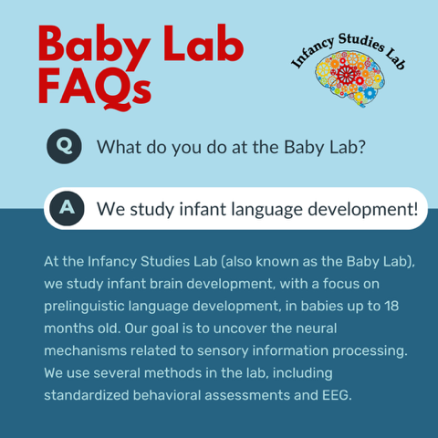 Find out more about the Baby Lab in our FAQ series! We often get the same questions about our research from parents, so we’re answering the most common ones here.⁠
⁠
Want to learn even more? Check out our website: babylab.rutgers.edu