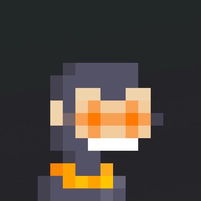 solsneks's tweet photo. There’s a quest to rescue some monkes the Pharaohs enslaved in Binaria 🐒

Why are they called @sagamonkes? 

A scientist was messing around with a soul stone and his phone, and the pixelsss just came to life! 👾

(Thx @outer2294 for your monke #8415 as the first honorary 🤝) https://t.co/GFvIjz2fVi