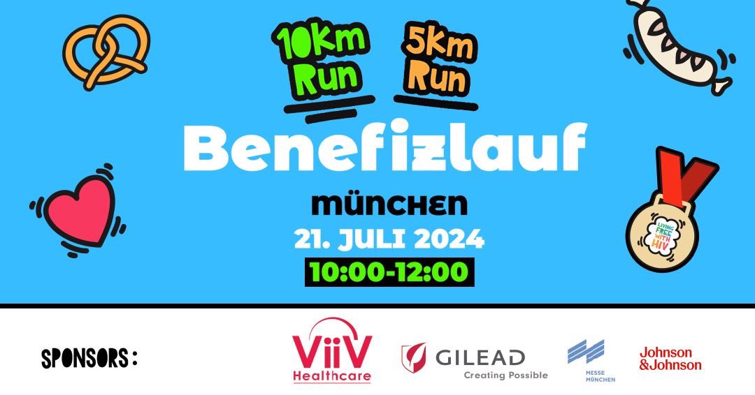 Benefizlauf #LivingFreeWithHIV - 5 km und 10 km 🏃‍♂️‍➡️🏃‍♀️‍➡️ <a href="/iasociety/">IAS - the International AIDS Society</a> 

Sei dabei und lauf am 21. Juli 2024 entlang der Isar in München! Melde dich jetzt an und verpasse nicht die Gelegenheit, Teil dieses Events zu sein.

life4me.plus/de/campaigns/r…

#AIDS2024 #IAS2024