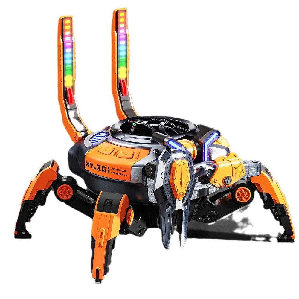 2500mAh Machine Audio Dynamic RGB Lighting Bluetooth Speaker Wireless Subwoofer HIFI Box Sound Desktop Home Hi-Res Stereo - Grey/Orange

> ✂️  Cupom: BGbd9623 
💵  Valor com Desconto: R$ 239,88
🔗  banggood.com/custlink/K3D9E…

✈️  Frete Grátis!
🔐 Seguro Tarifário: R$ 6,88