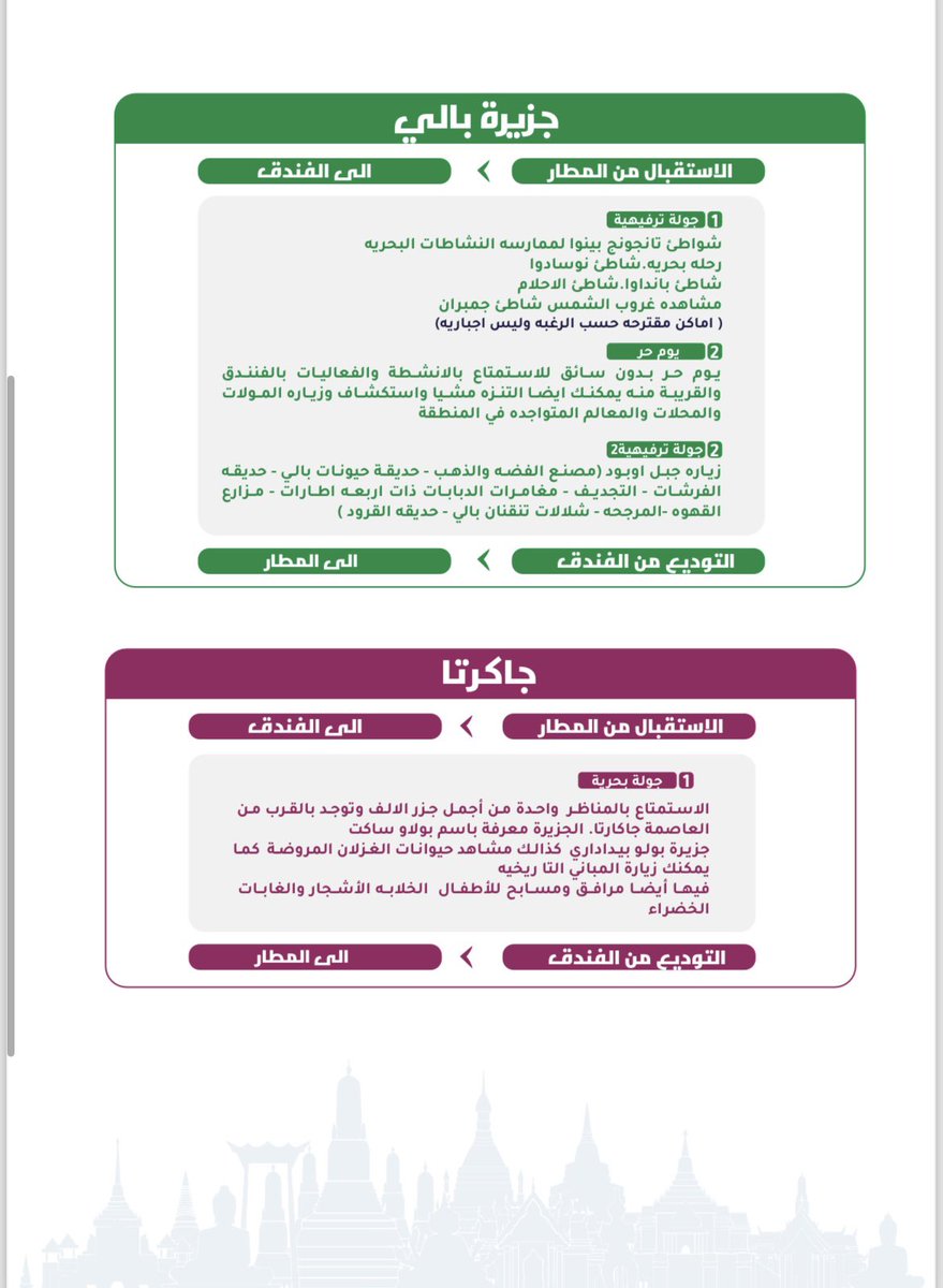 dalel_trabzon's tweet photo. عرض سفر ✈️ #اندونيسيا 10 ليالي
🏡فنادق 5 نجوم
✈️طيران داخلي
🚕توصيل من وإلى المطار
🚌جولات يومية
👤مرشد سياحي يتحدث العربية
📱شرائح نت مجانية + اتصال
الشخص في الغرفة المزدوجة
 4350 ريال
للحجز التواصل واتس 0503706072 https://t.co/zVWJZm7ttD