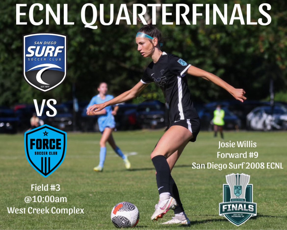 Ready for ECNL Elite 8 in Richmond, VA! Let’s do this! 💪🏆