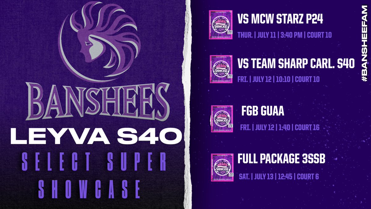 Banshees 2026 (@banshees2026) on Twitter photo Coaches we are excited to be playing in the Select Super Showcase. Come and check us out! <a href="/Bansheefam/">Banshees Basketball Club</a> Coaches we are excited to be playing in the Select Super Showcase. Come and check us out! <a href="/Bansheefam/">Banshees Basketball Club</a>
