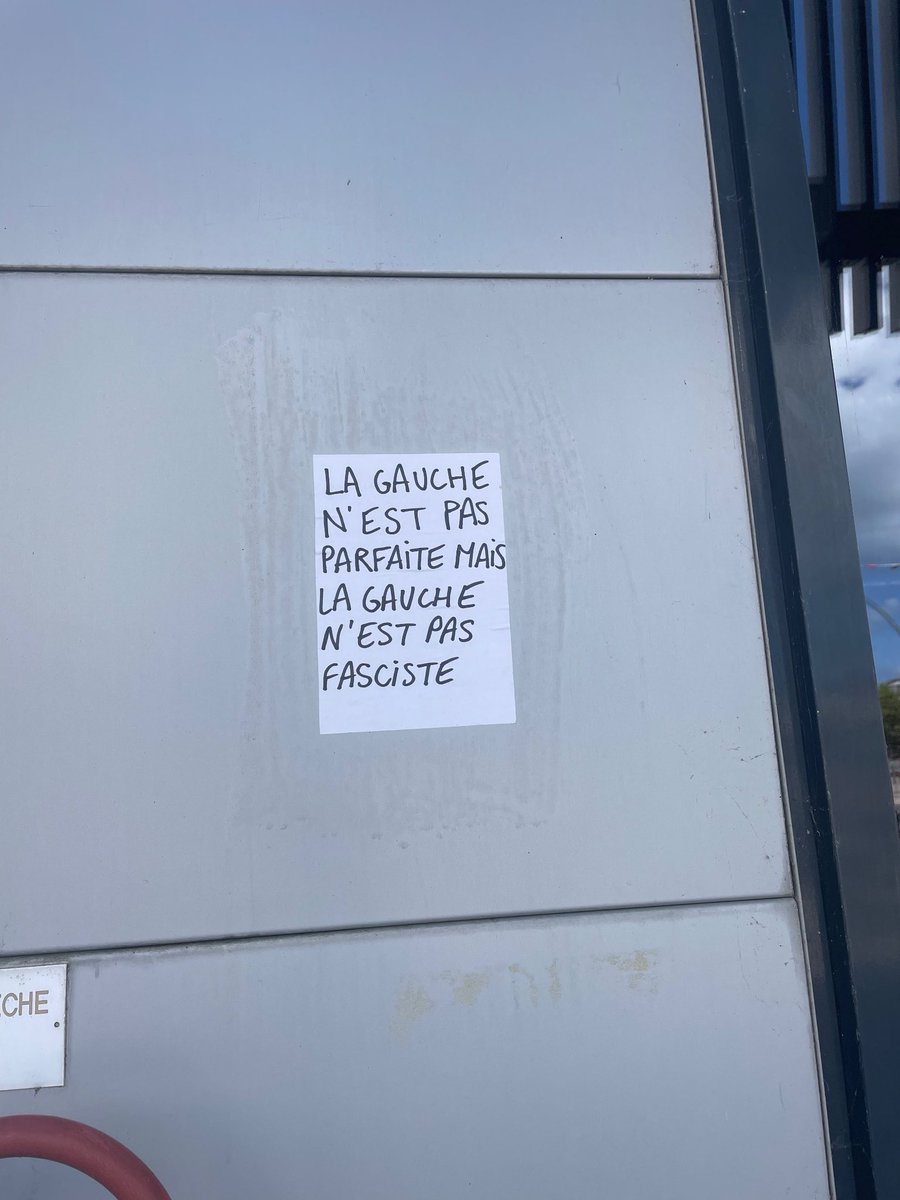 “La sinistra non è perfetta, ma la sinistra non è fascista.” Dovremmo ripartire da qui anche noi, soprattutto noi. #elezioniFrancia 🇫🇷