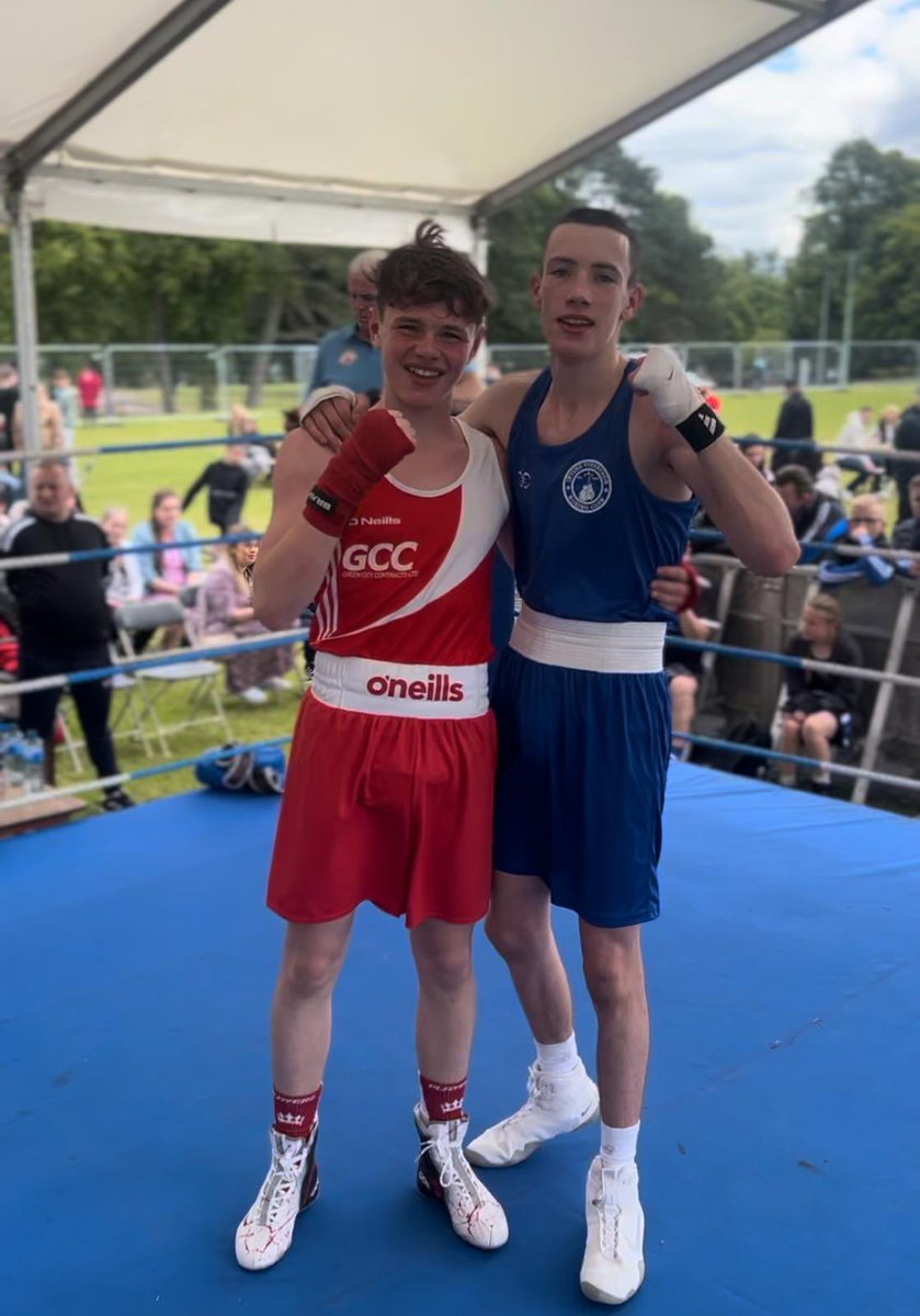 Congratulations to the Macs James Rooney and Pancho Walsh on great performances today against a strong Scottish select team 👏 👏 👏… A big thank you to Cairn Lodge/Midland abc for the invite 🥊 🥊 🥊