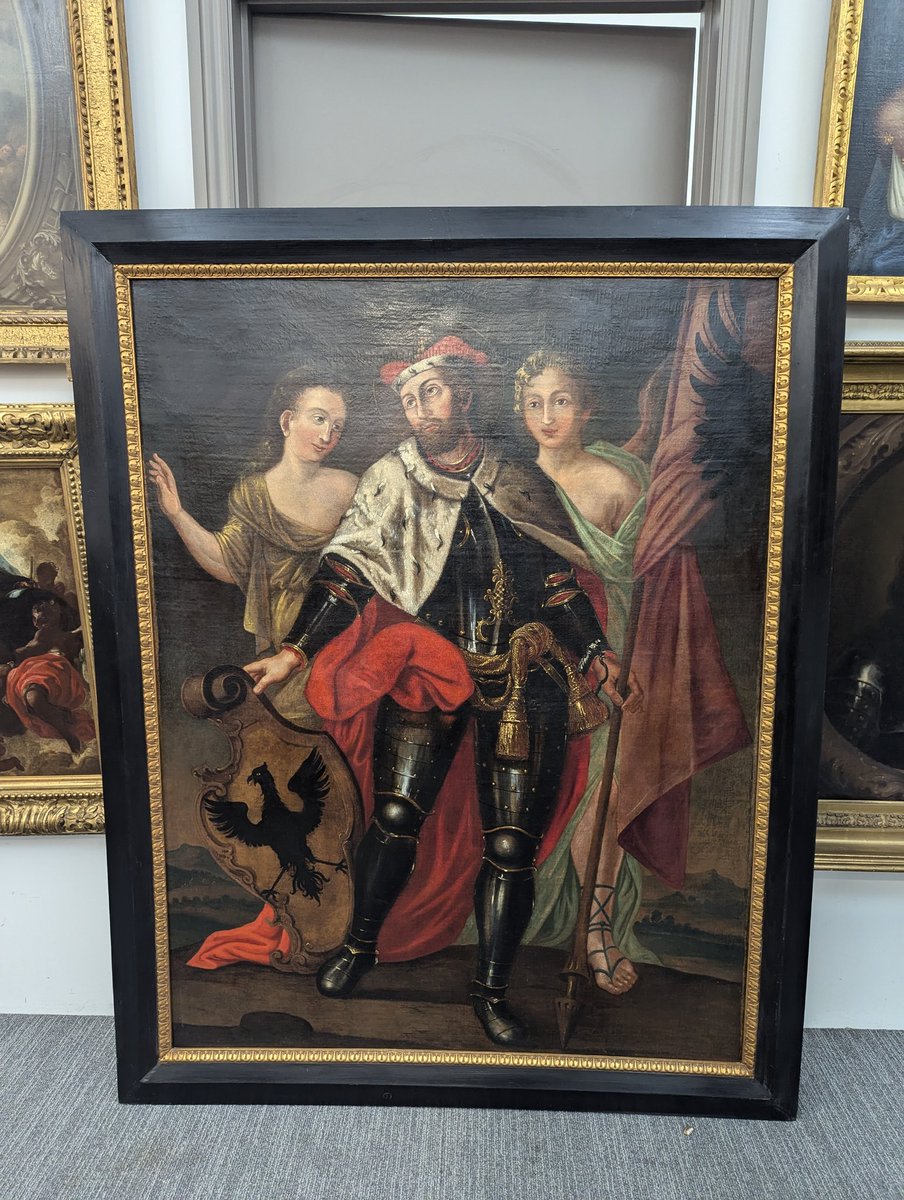 GrumpyArt's tweet photo. Magnificent #NotALion @RoseberysLtd next week. Double sided, Bohemian, £1k-£1.5k. Naive, of course, but a wonderful image that I could imagine appealing outside the usual old master crowd. A bargain at that price. https://t.co/1jRFjhRaUA https://t.co/qbsFbtbnTm
