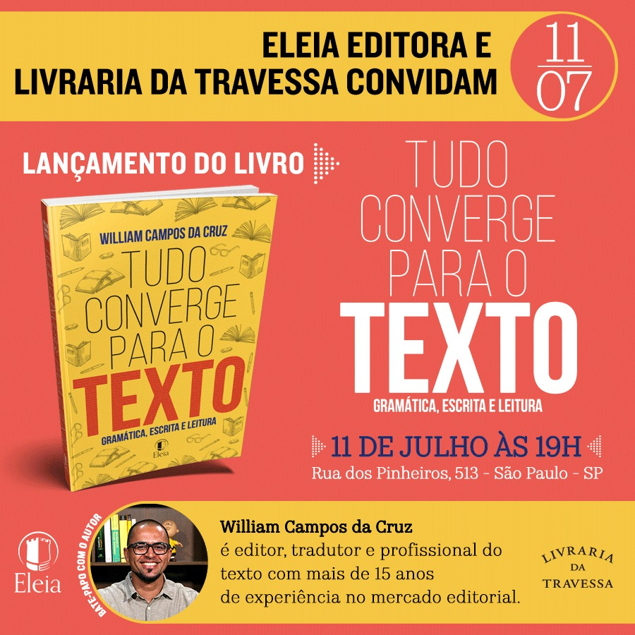 williamccruz's tweet photo. NA próxima quinta-feira acontece o bate-papo de lançamento do meu livro na @LivTravessa de Pinheiros, em São Paulo. Ficarei imensamente feliz em encontrá-los por lá! https://t.co/XJgNyDQm7d