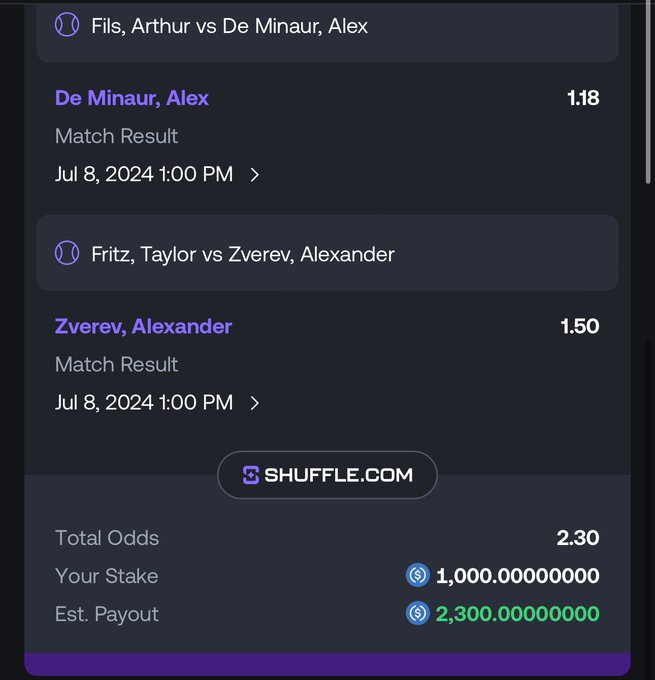 Cooked up a play for Wimbledon tomorrow, GM (and GL) !!   https://t.co/UiWxil5Gnt https://t.co/xF1wX