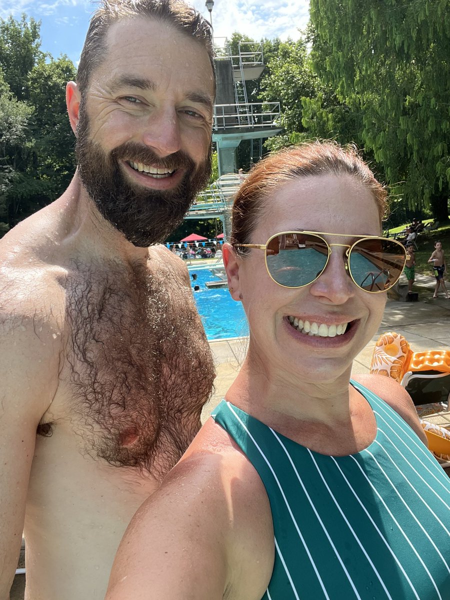 christen_rexing's tweet photo. Another hot as hell day so #DelcoPoolMom & crew are back at the pool! #SafetySecond Slide🛝 & dives captured the kids & the husband. But we know who truly dominates on the sliding board… mommy!
☀️♥️ https://t.co/WfMJ27Nro1