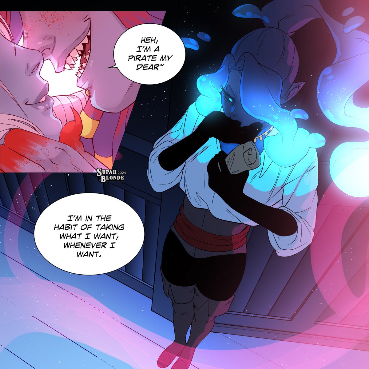 supahblonde's tweet photo. Abandon Ship 🏴‍☠️💔 
(1/3)
#dndcomic #dnd #DnDcharacter https://t.co/4wg8RvAKUj