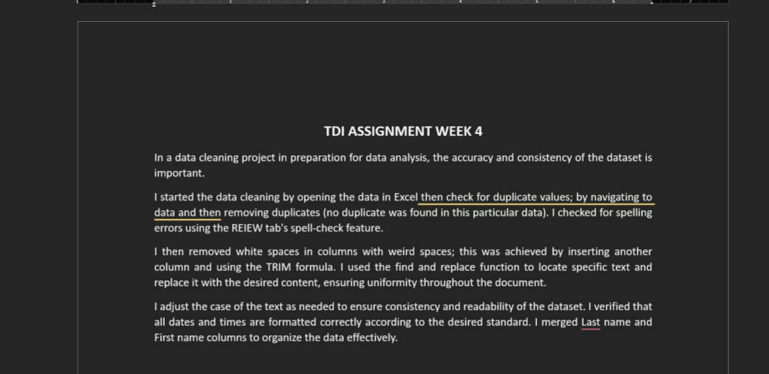 TheSleekZee's tweet image. I enjoyed this week task @TDataInitiative
I know the dataset is really dirty but I guess it's safe to say I like cleaning data
@DabereNnamani
@The_Jonathaan
#msexcel