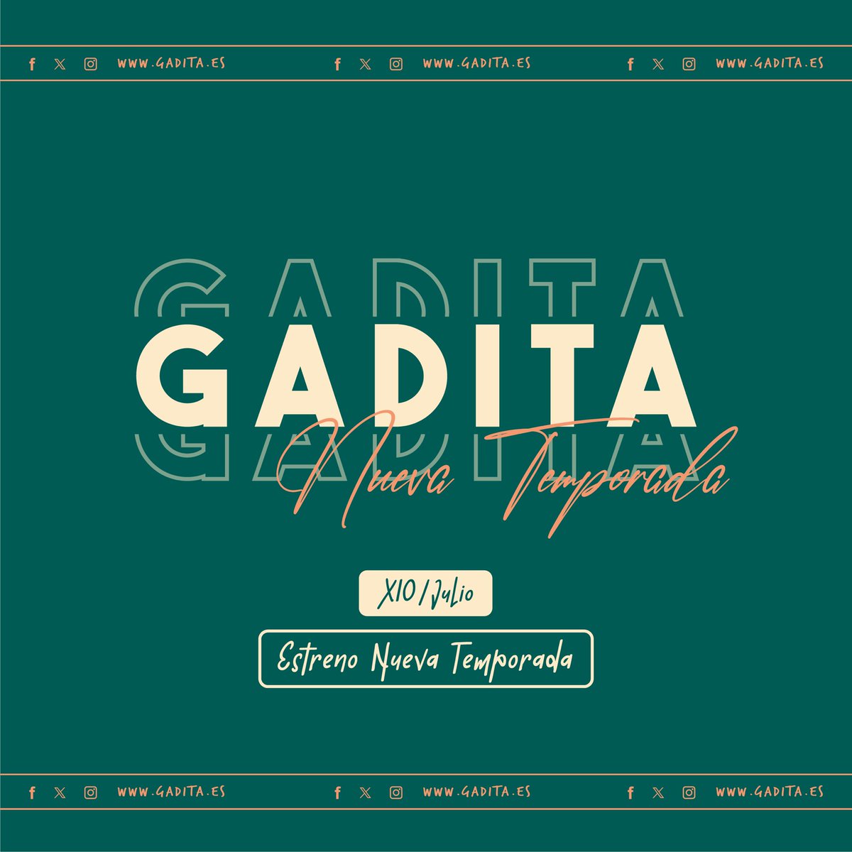𝗘𝗦𝗧𝗥𝗘𝗡𝗢 / 𝗩𝗘𝗥𝗔𝗡𝗢 𝟮𝟰

El próximo 𝗠𝗶𝗲́𝗿𝗰𝗼𝗹𝗲𝘀 𝟭𝟬 𝗱𝗲 𝗝𝘂𝗹𝗶𝗼 se estrena la nueva colección de 𝗚𝗮𝗱𝗶𝘁𝗮 😜😎 

gadita.es
📲 654 411 707
📍 C/ Beato Diego de Cádiz, 11.

#Cadiz #Casual #Gadita #Estreno #NuevaTemporada #Verano
