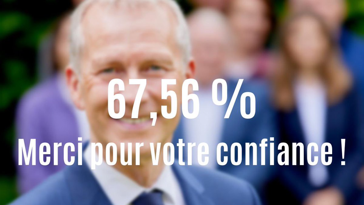 67,56% 

Merci pour votre confiance. 
Merci à celles et ceux qui ont choisi de défendre une certaine idée de la République et de notre pays. 

Et maintenant, au travail !