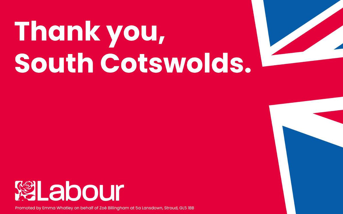 LabSCotswolds's tweet image. We didn’t win but we will continue to represent your interests to yhe new Labour Government.