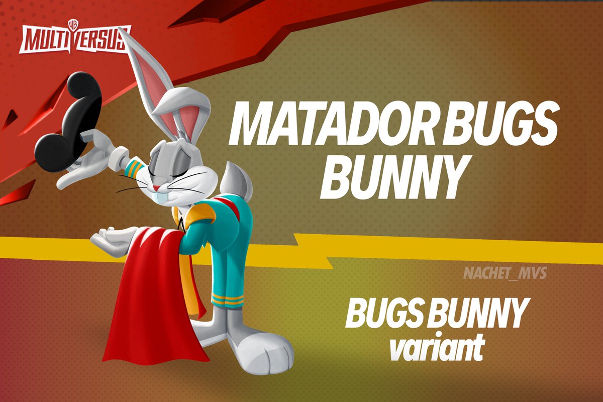 Nachet_MVS's tweet image. NEW #MULTIVERSUS CONCEPT
I really want to see more irl events represented in MultiVersus so I thought that this Bugs outfit would be great for the #Sanfermines2024 celebrated in Spain
I hope you all like it!!