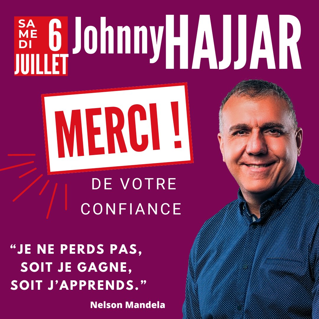🙏 Merci à toutes celles et ceux qui m'ont accordé leur confiance.
Comme disait Nelson Mandela : "Je ne perds pas, je gagne ou j'apprends."
Aujourd'hui donc, j'apprends. 🙏
J'accepte et mon ❤️ reste ouvert.

Restons connectés !