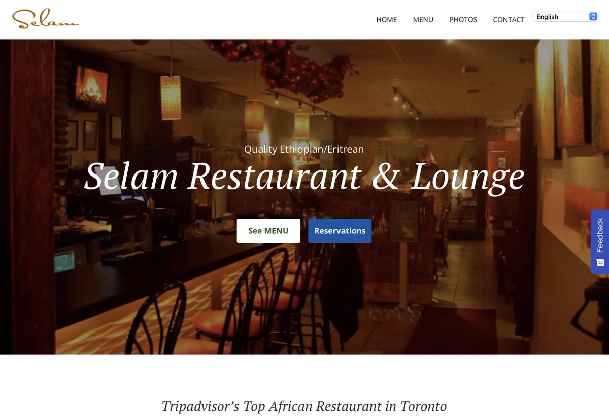 As of June 2024, family members Azeb, Soliyana, and Genet are the new owners of Selam. They are old friends of Ruth and Selam (who are old friends of Pero!). No changes have been made to the operations. Please say hi. selamrestaurant.ca