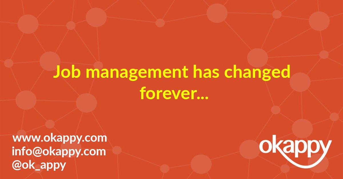 The Okappy Market Network sets a new benchmark of excellence, enabling real-time collaboration across multiple parties on one platform.

Great job management starts with Okappy - okappy.com