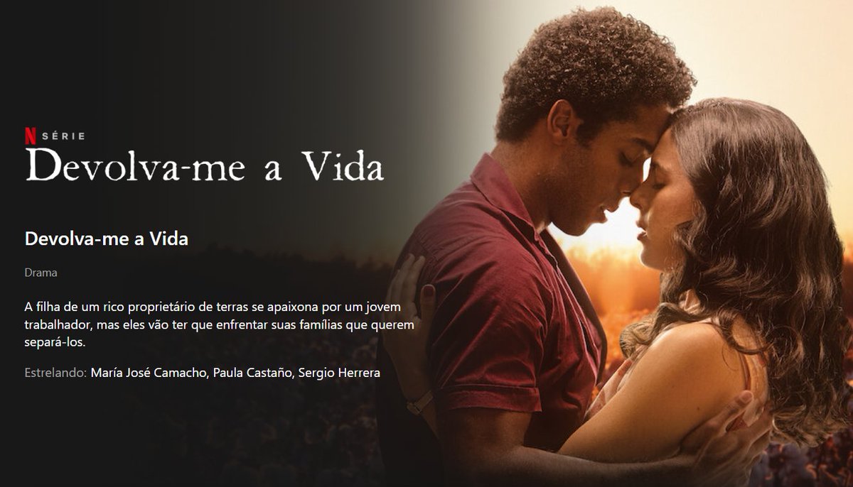 Hiago__Junior's tweet image. ALERTA DE NOVELA LATINA 🚨

Atualmente em exibição na Caracol Televisión, a novela colombiana #DevuelvemeLaVida estreia na Netflix no dia 31 de julho. E para a surpresa de muitos, o drama chega com dublagem em português, assim como #RominaPoderosa também do mesmo canal.