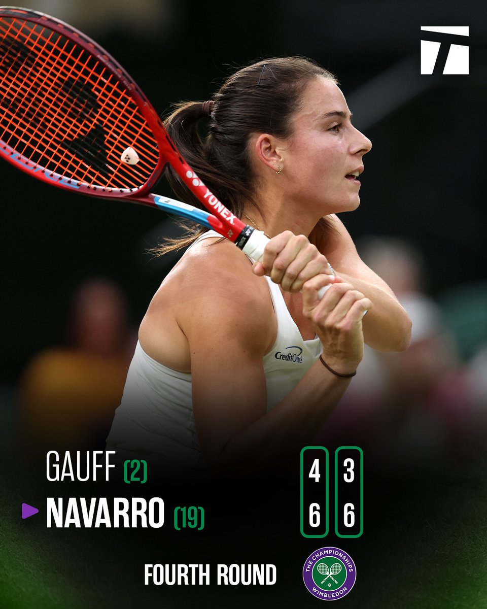 LOCKED IN 🔒 😮‍💨

Emma Navarro knocks out the World No. 2 to advance to the quarterfinals! 

#Wimbledon