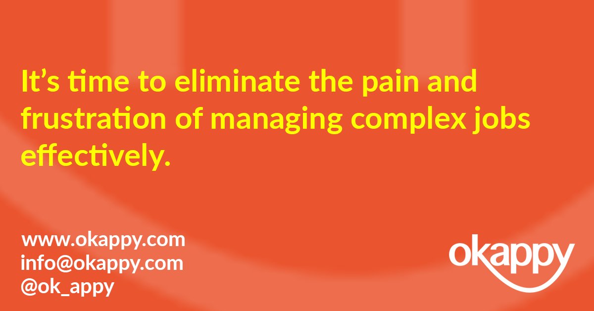Okappy offers a complete view of all field service projects. With 52,000+ companies, 173,000 connections, and 800,000 jobs completed, our network is growing fast.

Discover more: okappy.com

#FieldServiceManagement #SupplierNetwork #BusinessEfficiency