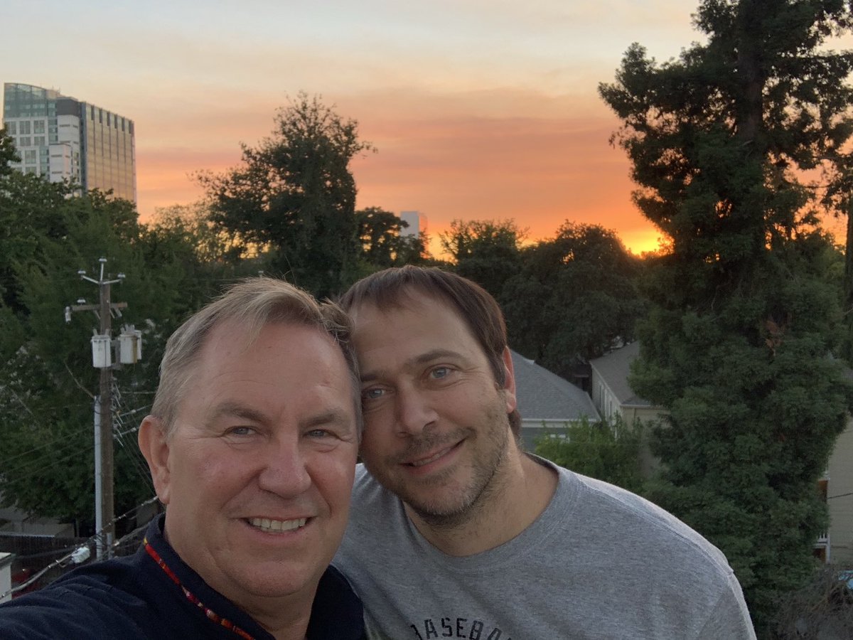 A beautiful evening on the roof in our lovely #Sacramento hometown with my wonderful husband.
