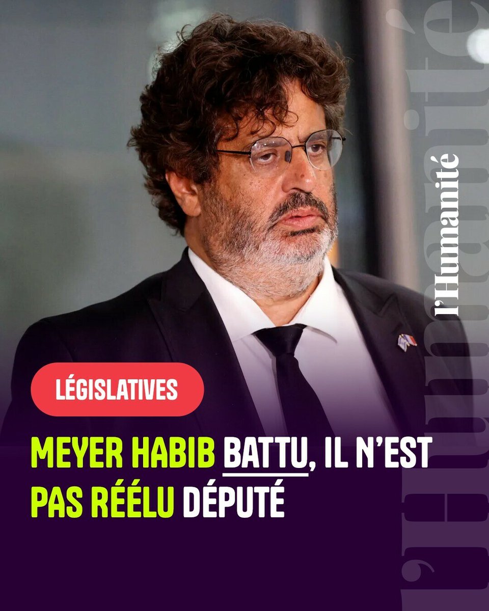 humanite_fr's tweet image. #ElectionsLegislatives2024 Meyer Habib n'est plus député.

➡️ l.humanite.fr/MlP