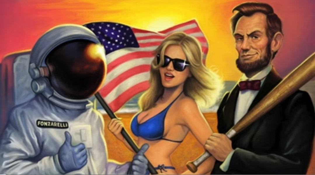 TheCaptnBizarre's tweet photo. It's the last day of Capt'n Bizarre's Burger World Proud to be an American 4th of July Weekend Remix Tour, but don't be sad that it's over. Be happy that it happened. And don't forget it's an election year. So expect to see more of our President Paylin. https://t.co/GrdO34QILO