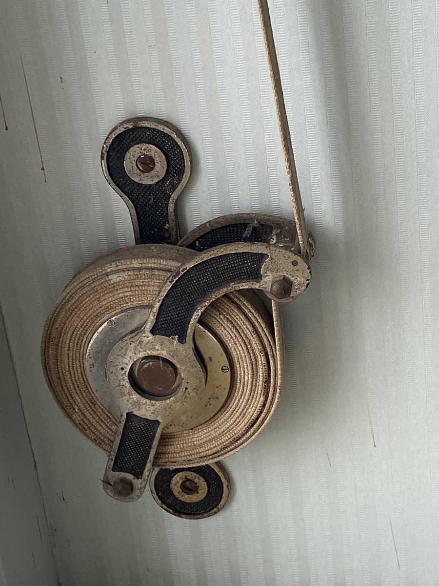 Coachmc007's tweet photo. I saw these in an old castle in Germany. Each window had one, and the strap ran to the top and into the stone. What are they used for? https://t.co/OLTq5CtQVD