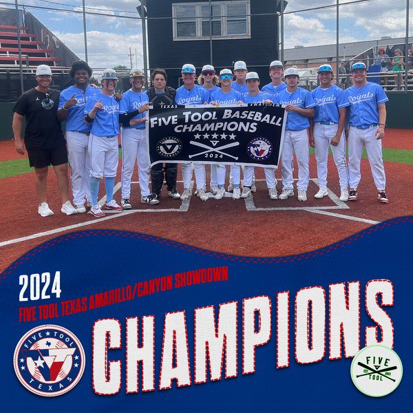 ✭Five Tool Texas✭ (@fivetooltexas) on Twitter photo 🏆Champions🏆
Congrats to @PTG_Baseball Gold on winning the 16U division of the <a href="/FiveTool/">Five Tool Baseball</a> Texas Amarillo/Canyon Showdown!
#WatchEm 🏆Champions🏆
Congrats to @PTG_Baseball Gold on winning the 16U division of the <a href="/FiveTool/">Five Tool Baseball</a> Texas Amarillo/Canyon Showdown!
#WatchEm