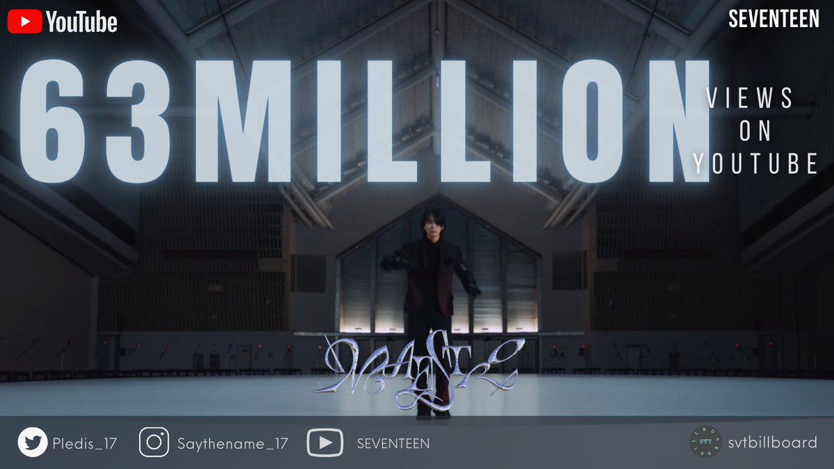 svtbillboard's tweet image. [#MAESTRO VIEWS UPDATE]

Current Views: 63,027,984 😍

CARATs 'Maestro' is now at 63M views on YouTube! 🥳 We're doing great 👍 Let's keep going and keep the streams up together with #GOM and #Last_Night. Next goal: 65M! 🔥

🎥: youtu.be/ThI0pBAbFnk?si…

#세븐틴 #SEVENTEEN