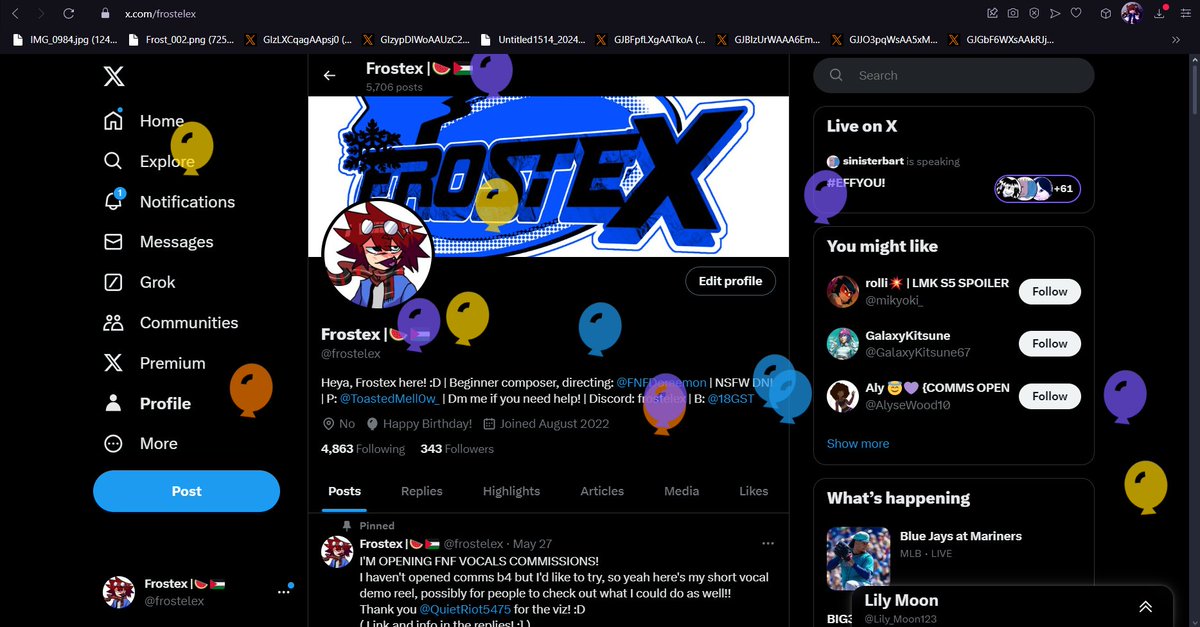 frostelex's tweet photo. IT'S MY BIRTHDAYYYY!! Thank you guys all so much for the support and wishes ❤️
Still crazy to think I'm 16 now! https://t.co/sssWltuxhs