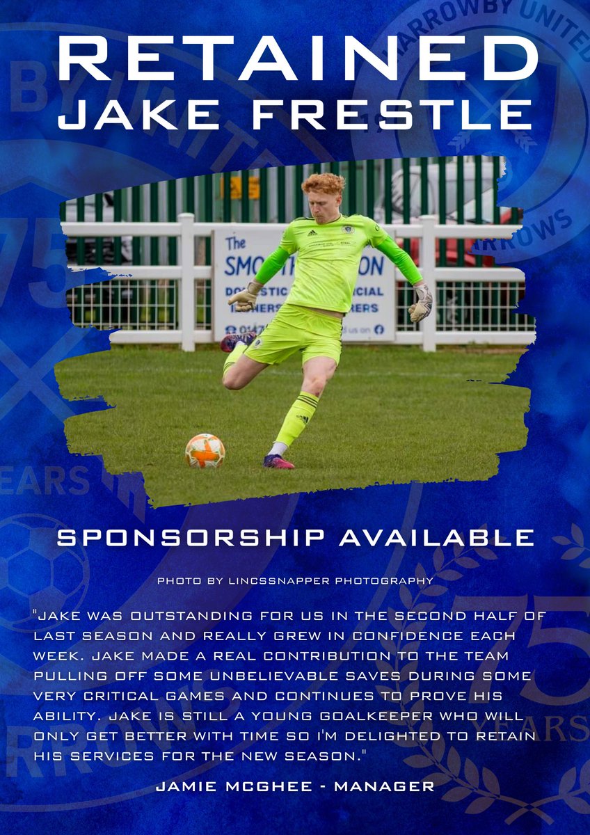 Harrowby United FC (@harrowbyutd1949) on Twitter photo 🏹RETAINED🏹 Welcome back to goalkeeper <a href="/JFrestle/">Jake Frestle</a>, who commits to another season as a Harrowby player.🏹⚽️👍 🏹RETAINED🏹 Welcome back to goalkeeper <a href="/JFrestle/">Jake Frestle</a>, who commits to another season as a Harrowby player.🏹⚽️👍