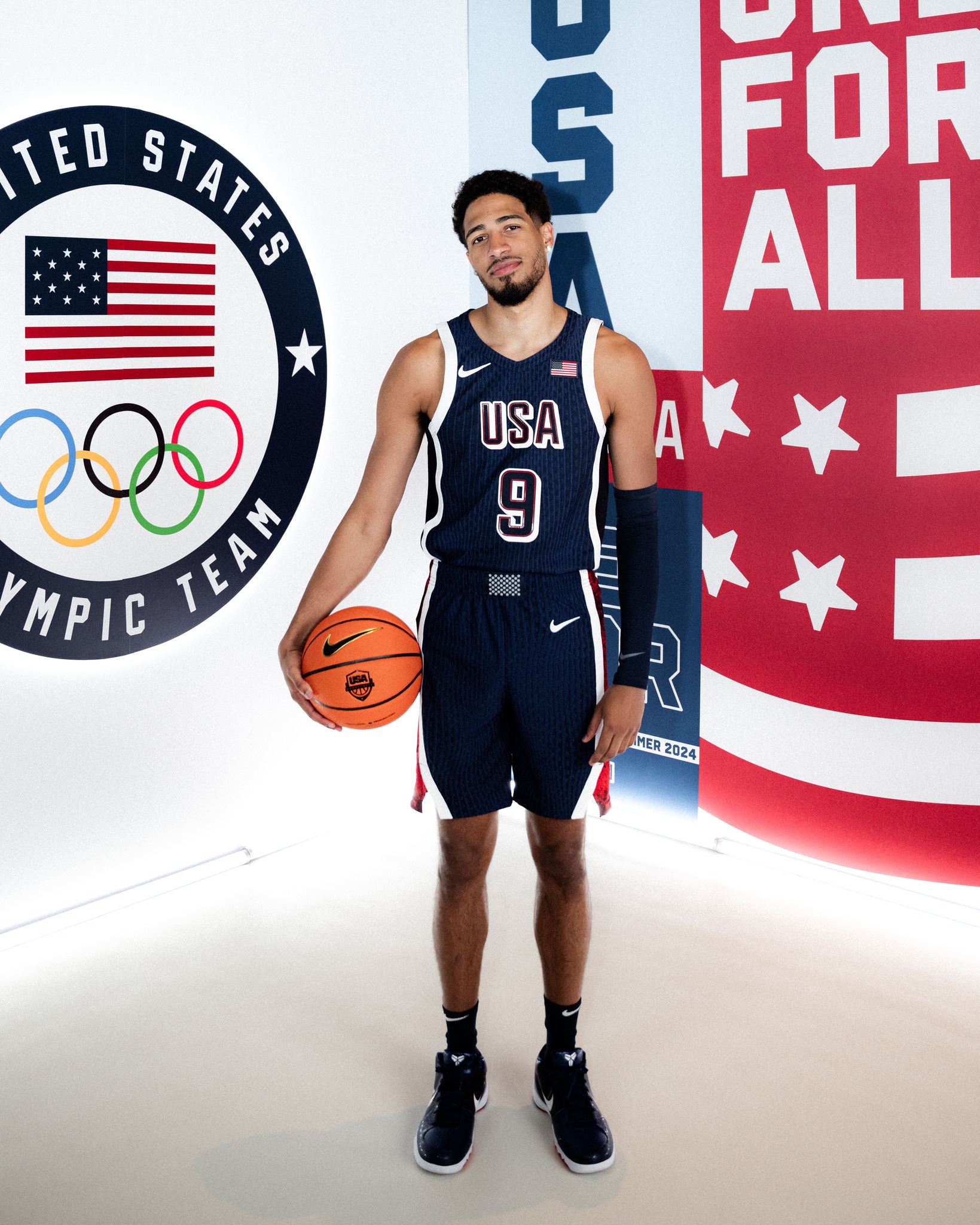 Tyrese Haliburton ゲームジャージ(USA TEAM)L Tyrese Haliburton Team USA 2024 Olympics Jersey | Parallel