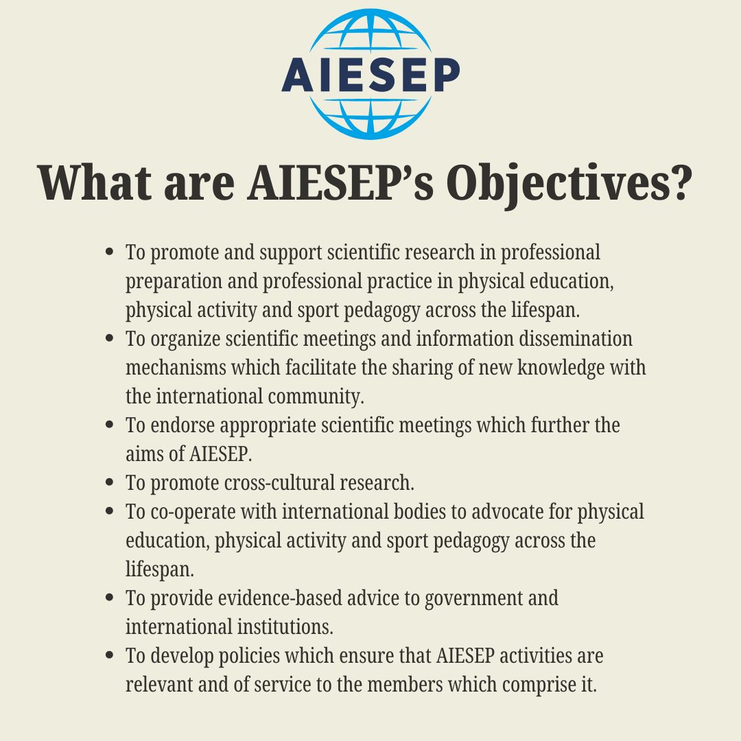 Have you never heard of @AIESEP? Let us help you out!

Learn more: aiesep.org
2025 International Conference Info: aiesepstpete2025.com