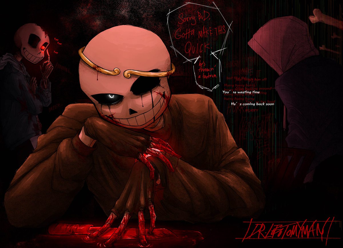 If you look closely you can see me throwing it back on horror 

#undertaleau #killersans 
#horrorsans #dustsans